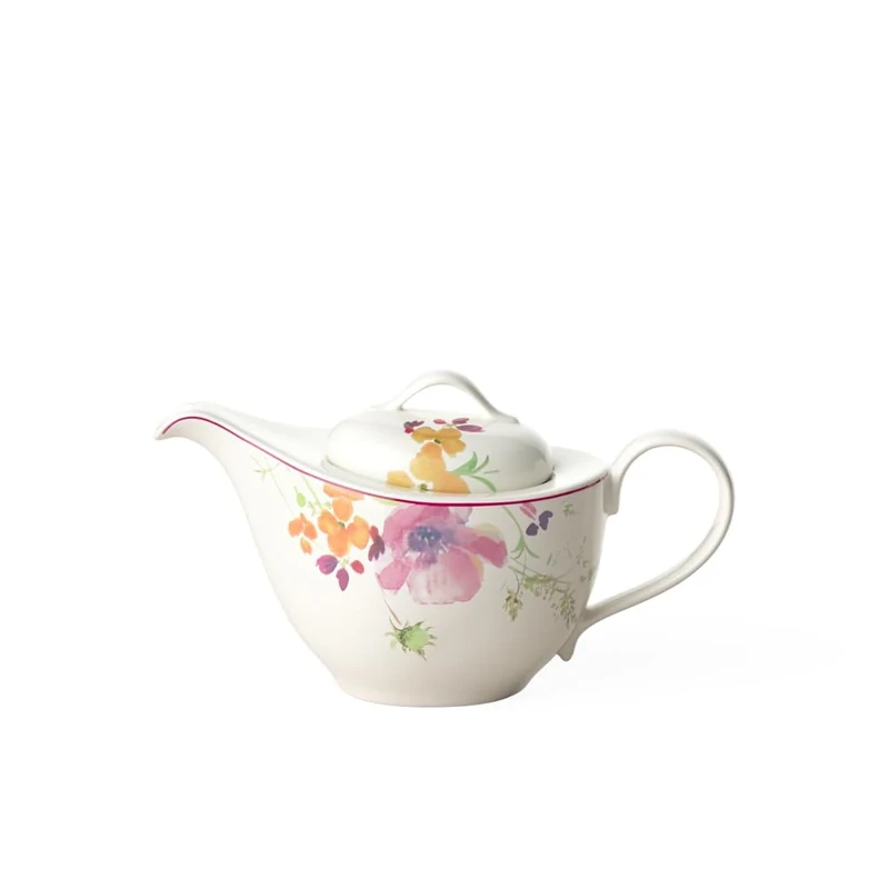 Villeroy & Boch Mariefleur Tea Teapot, 620 ml, Height: 13.5 cm, Premium Porcelain, Multicolour