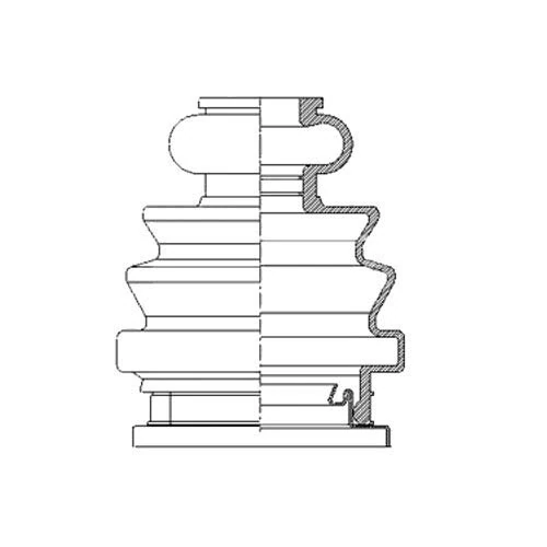 Borg & Beck BCB6204 Cv Joint Boot Kit To Fit VW Transporter T5