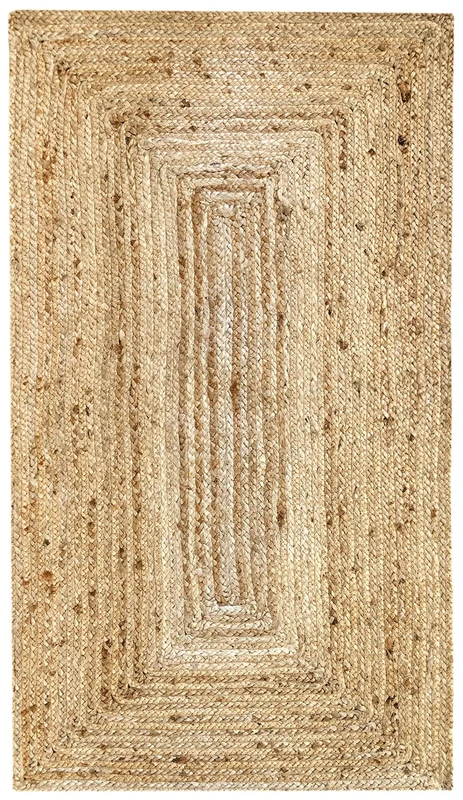 HAMID Jute Alhambra natural colour rug – 100% jute fibre (80 x 150 cm).
