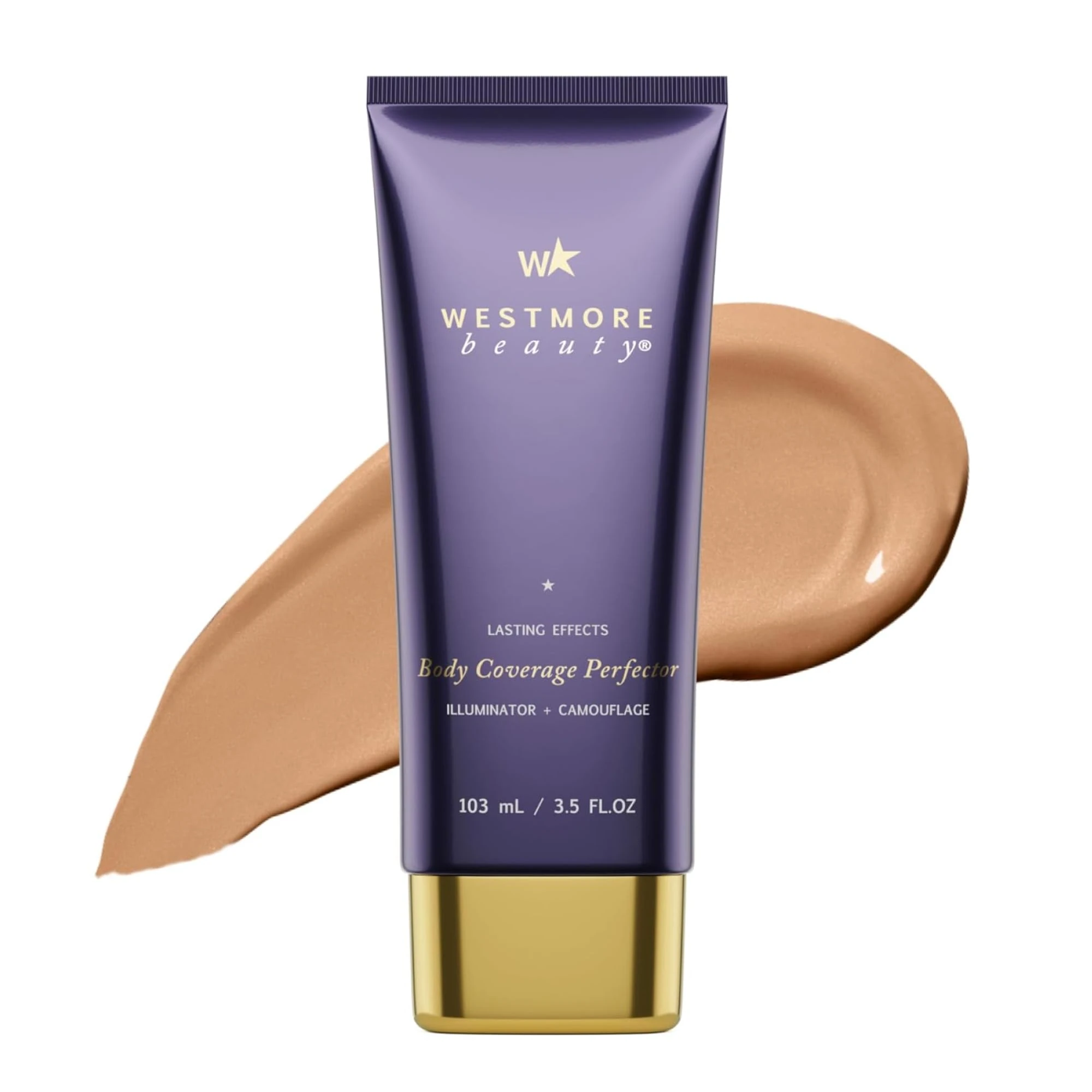 WESTMORE BEAUTY BODY COVERAGE PERFECTOR/ILLUMINATOR SHADE GOLDEN RADIANCE + MITT