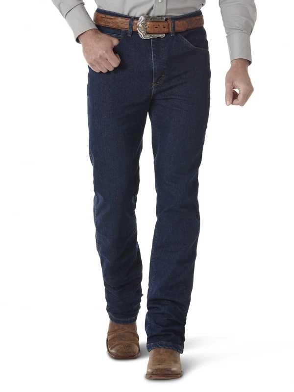 Wrangler Men's Premium Performance Cowboy Cut Comfort Wicking Slim Fit Jean, Midnight Rinse, 38W x 30L