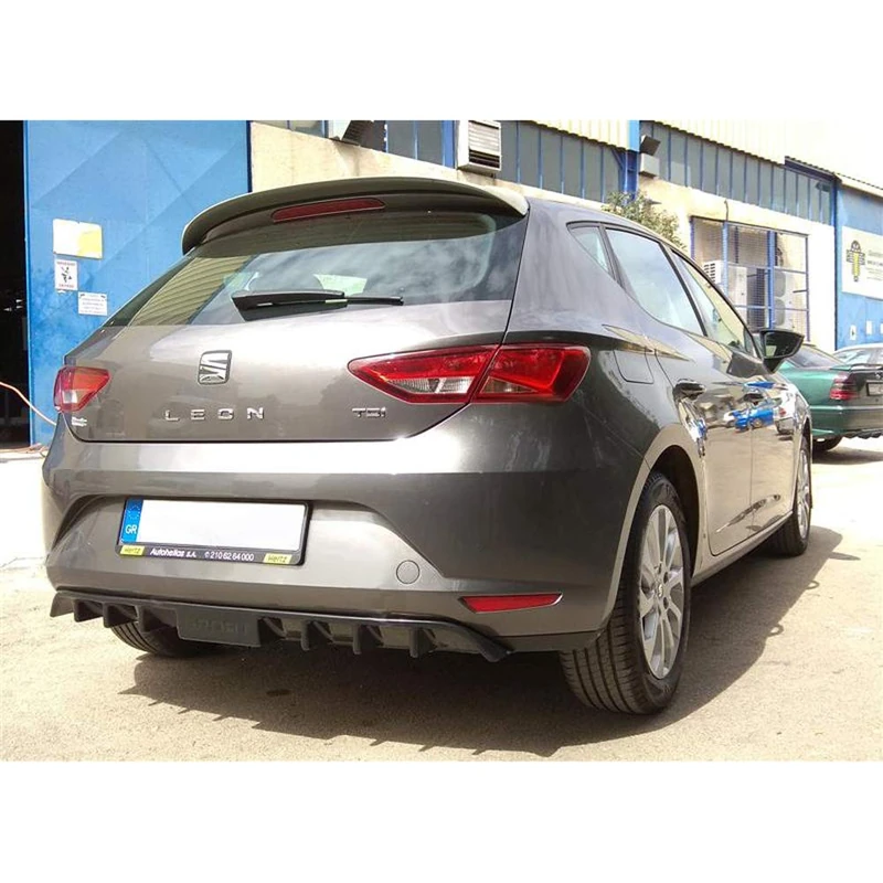 Motordrome Rear skirt (diffuser) compatible with Seat Leon 5F 5-door 2013-2017 (ABS)