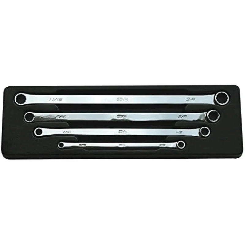 PS Products SP Tools SP10019 Set of 4 Ring Spanner 3/8 Inch to 11/16 Inch