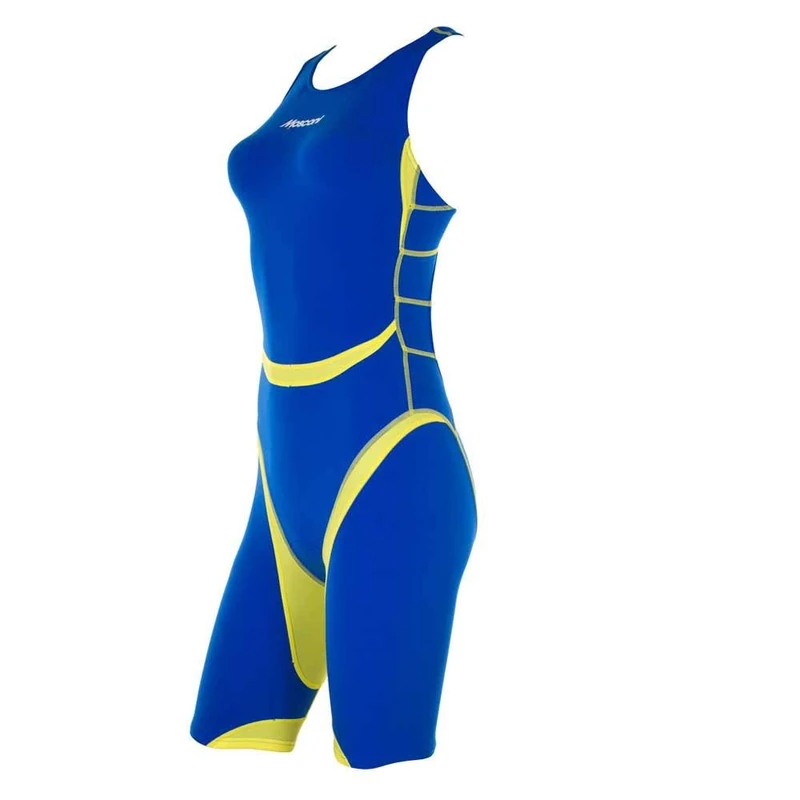 Mosconi Women's Tri Shark EF Pro Triathlon Suit, Royal Blue/Yellow, 42