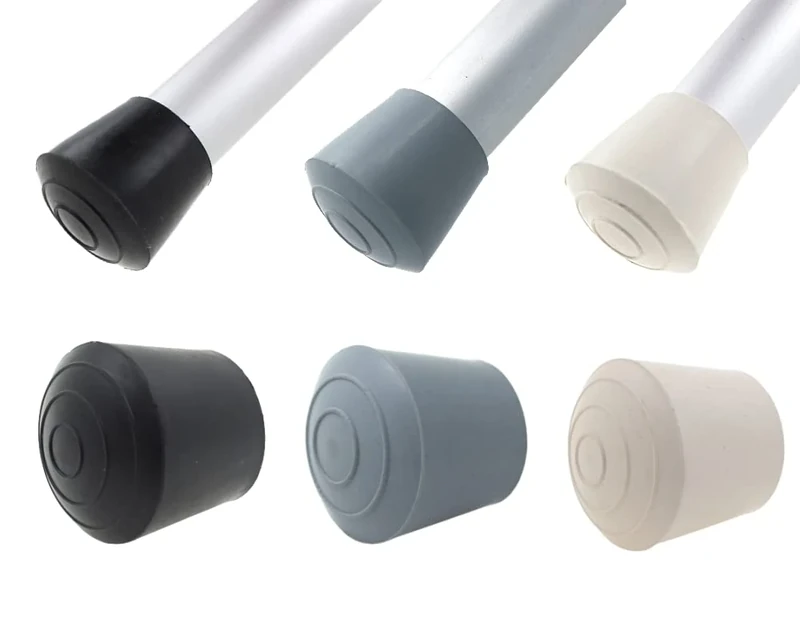 16x Rubber Furniture Feet Ferrule Caps Stoppers - Many Sizes & Colours Available - Ideal for Tables & Chairs - by Lifeswonderful (35mm, Black)