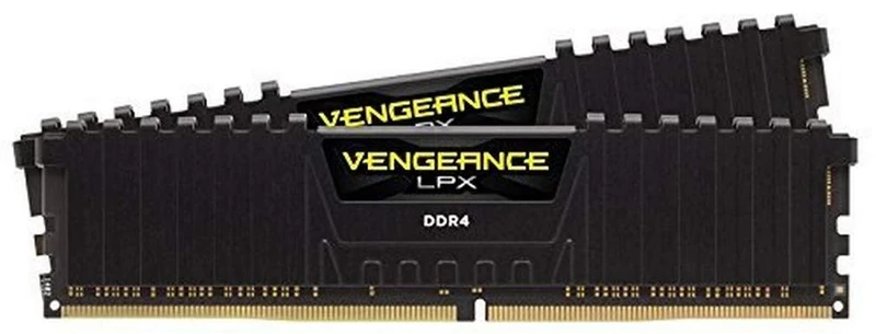 Corsair CMK16GX4M2K4600C19 16 GB (2 x 8 GB) 4600 MHz DDR4 C19 XMP 2.0 LPX Vengeance High Performance Desktop Memory Module with Airflow Fan - Black