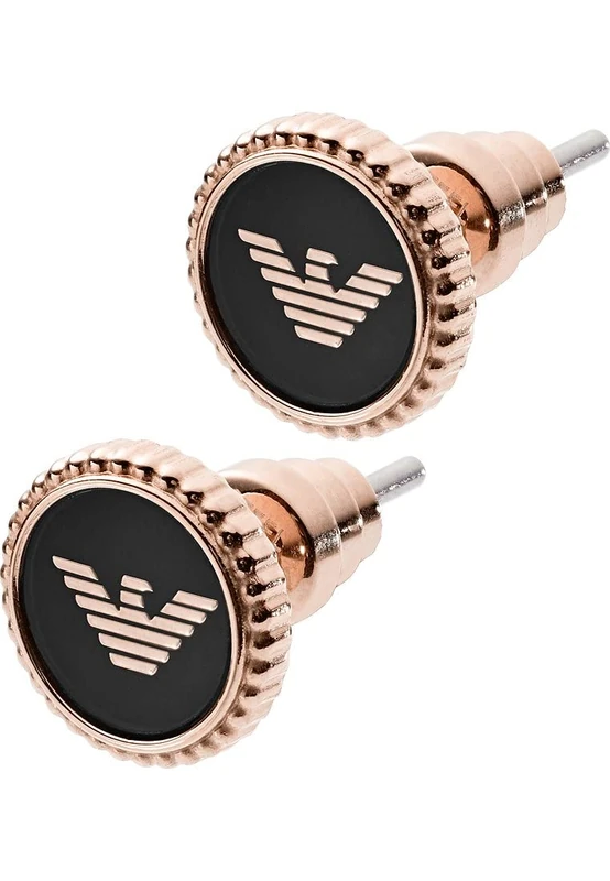 Emporio Armani Earrings for Women , L=13.8mm / W= diameter 9.00mm Rose Gold Stainless Steel Earrings, EGS2534221