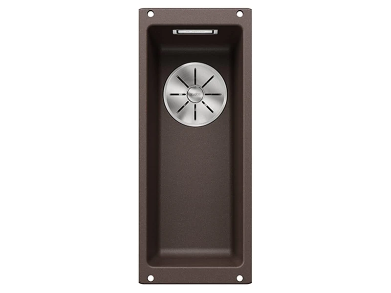 BLANCO SUBLINE 160-U | SILGRANIT Sink in café | Installation Type: undermount Installation | for 30 cm Wide Base cabinets | One Cut-Out and only one Installation | [19x46x14.2 cm]