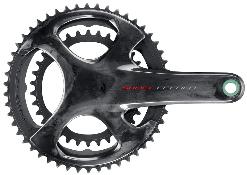 Campagnolo Super Record Carbon Ultra Torque TI 12 Speed Chainset Chainset, Black, 165 mm 50-34T