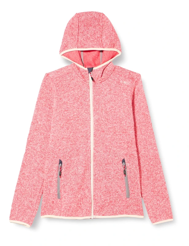 CMP Kids Fleece Knit Tech 3H19825 Jacket - Corallo/Rock, Size 176 - Image 1