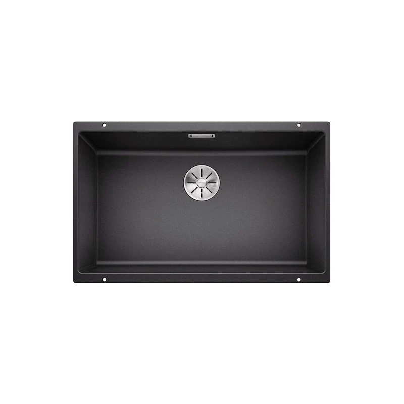 BLANCO SUBLINE 700-U | SILGRANIT Sink in Anthracite | Installation Type: undermount Installation | for 80 cm Wide Base cabinets | One Cut-Out and only one Installation | [73x46x20.2 cm]