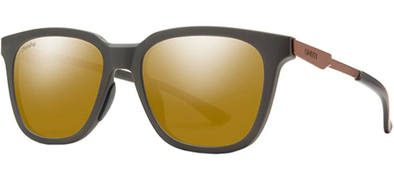 Smith ROAM Matte Gravy/Chromapop Polarized Bronze 53/18/140 unisex Sunglasses - Image 1
