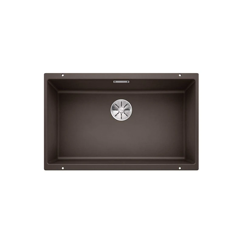 BLANCO SUBLINE 700-U | SILGRANIT Sink in café | Installation Type: undermount Installation | for 80 cm Wide Base cabinets | One Cut-Out and only one Installation | [73x46x20.2 cm]