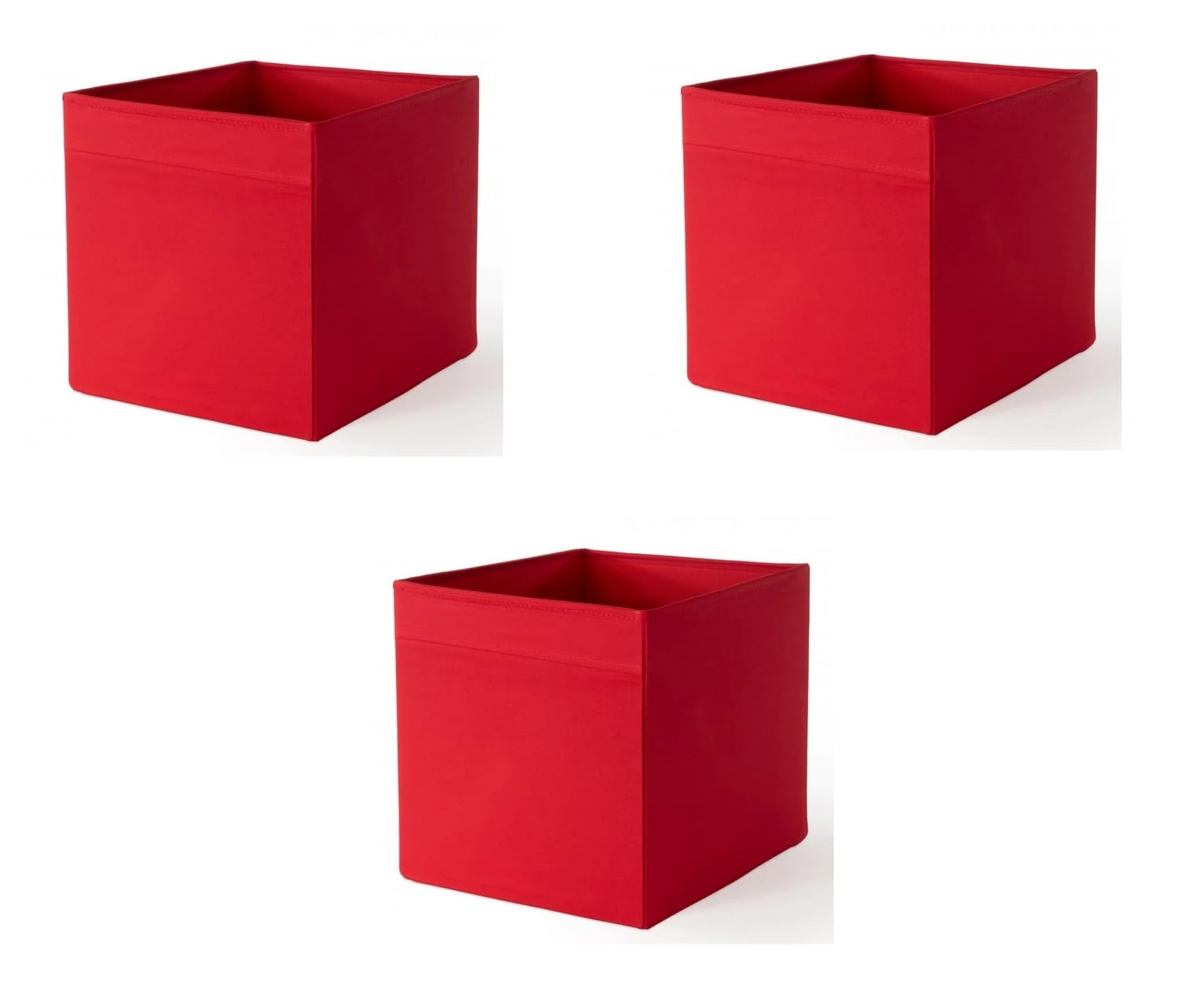 Ikea Drona Box, Red(Pack of 3)