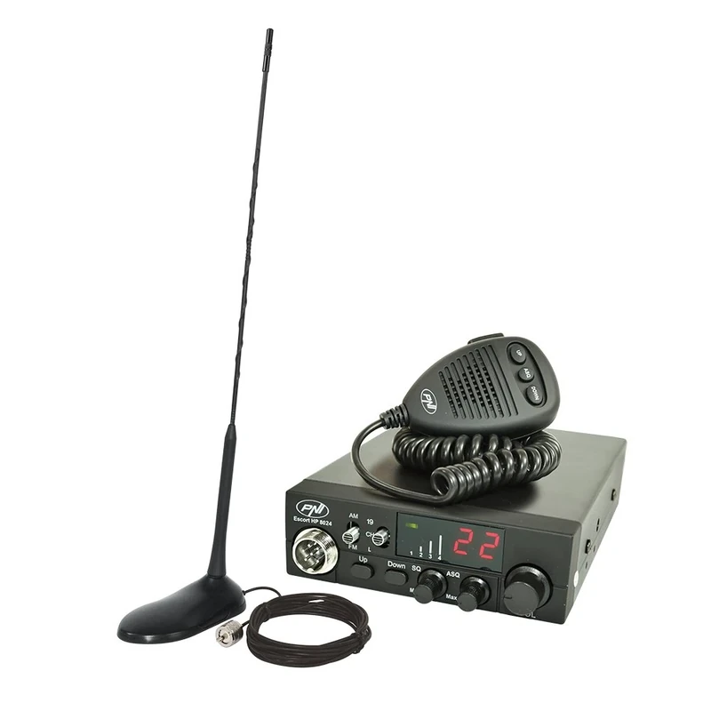 PNI PNI-PACK11 Radio Escort Package HP 8024 ASQ 12 / 24V + CB Extra 45 Antenna with Magnet