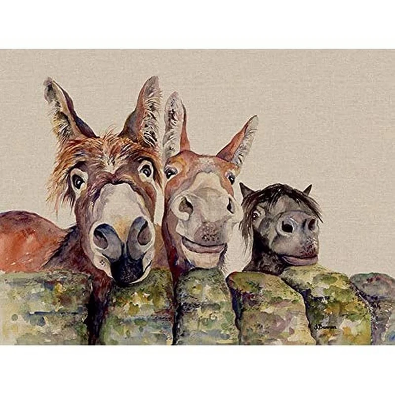 Jane Bannon (Johnny, Freckles & Halfpint 60 x 80cm Canvas