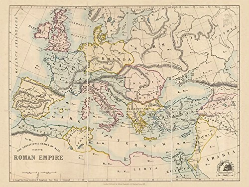 Stanfords Vartys Roman Empire Map (1879) 60 x 80cm Canvas - Image 1