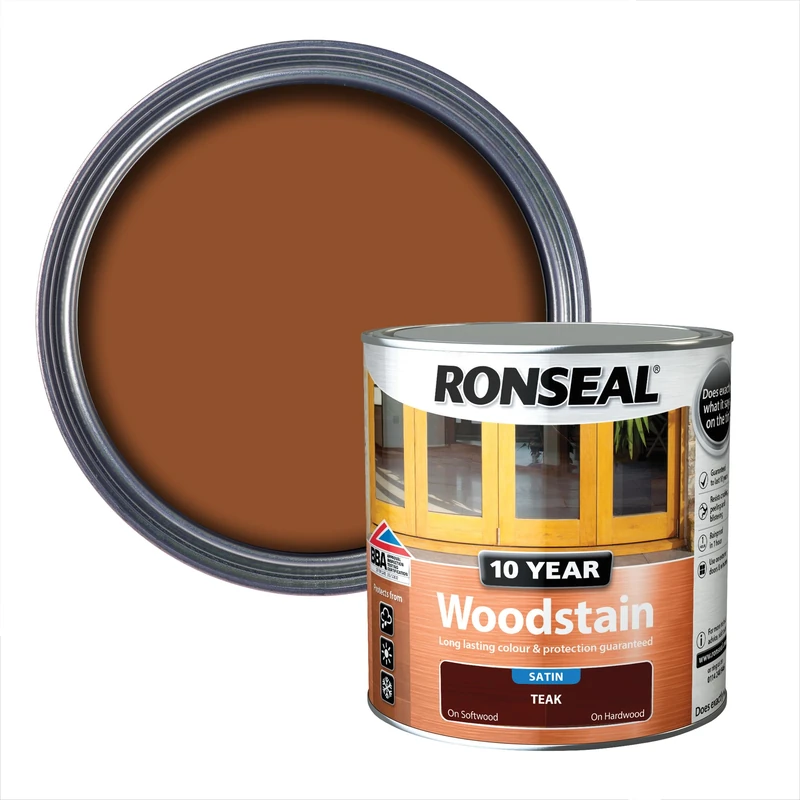 Ronseal 10 Year Woodstain Teak 2.5L