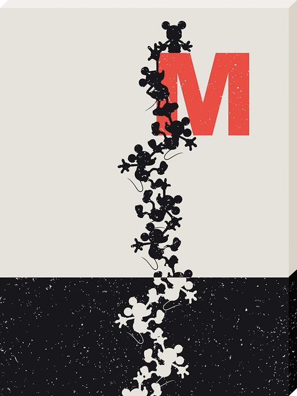 Mickey Mouse Canvas, Multi-Colour, 60 x 80 cm