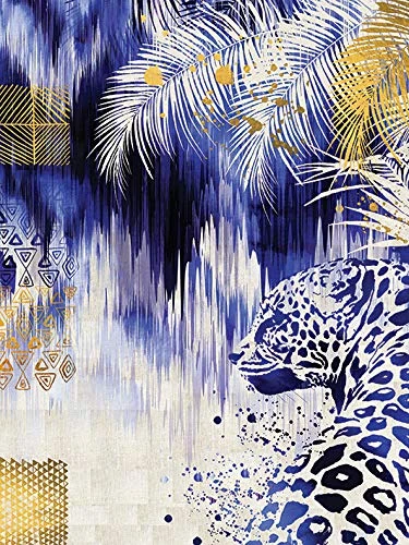 Summer Thornton (Ikat Leopard 60 x 80cm Canvas
