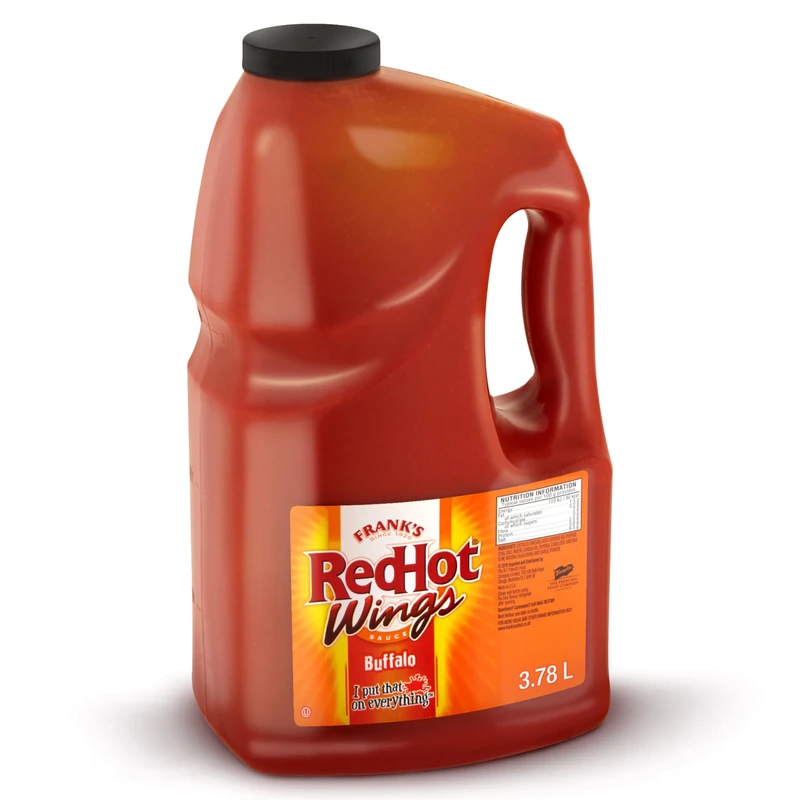 Frank’s RedHot Buffalo Wings Hot Sauce, Mild Spicy, 3.8L - Image 1