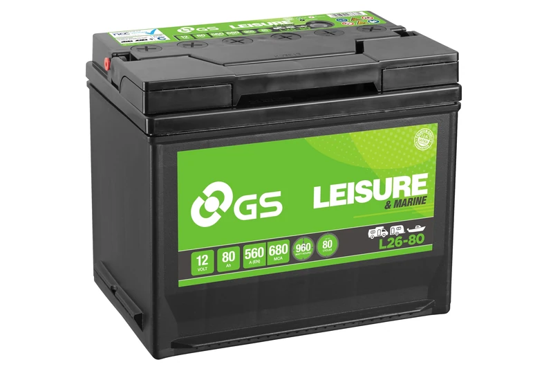 GS L26-80 12V 80Ah 560 CCA Leisure, Caravan & Motor Home Battery