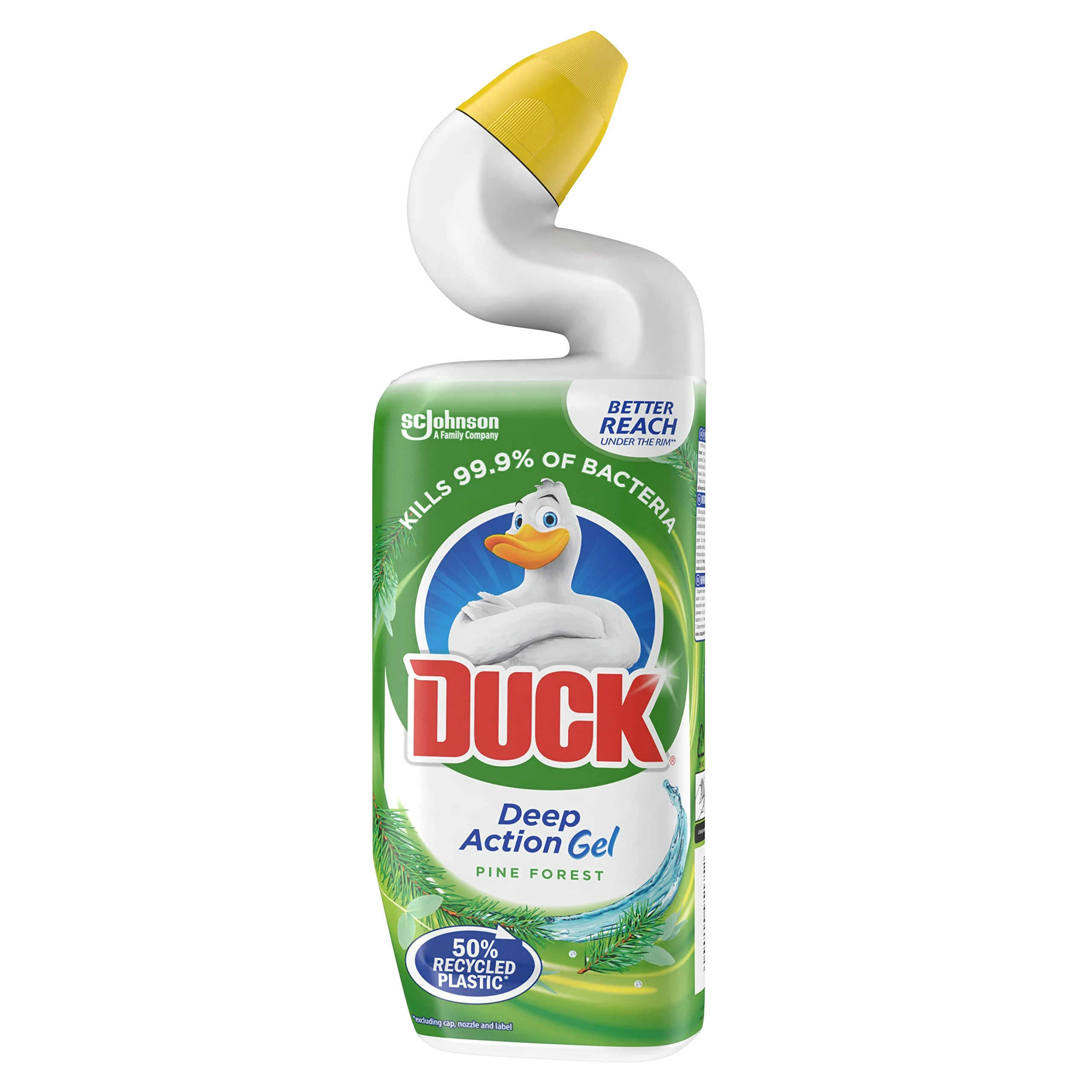 Duck Deep Action Gel Toilet Cleaner Liquid, Removes Limescale, Long Lasting Fragrance, Pine Forest, 750ml