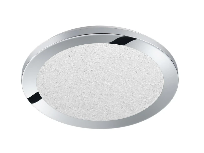 Trio Leuchten 656411506 Cesar A+ LED Ceiling Light, Metal, 15 Watt, Integrated, Chrome, Switch Dimmer, 26 x 26 x 3 cm