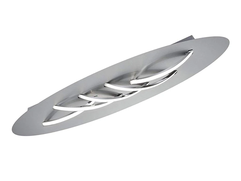 Trio Leuchten 677010507 Dolphin A+ LED Ceiling Light, Metal, 5 x 3.6 Watt, Integrated, Nickel Matte, Switch Dimmer, 20 x 85 x 8.5 cm - Image 1