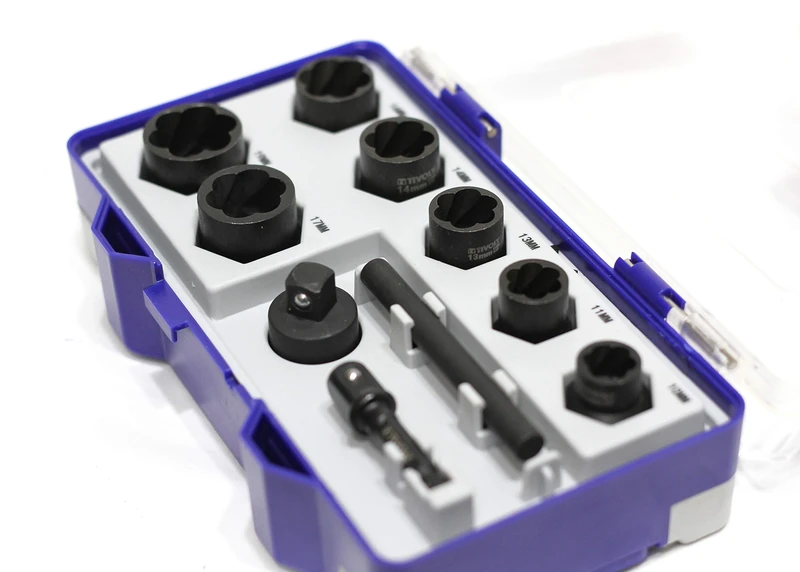 Tivoly 11521470002 Extractor Sockets, Black, Set of 10 Pieces