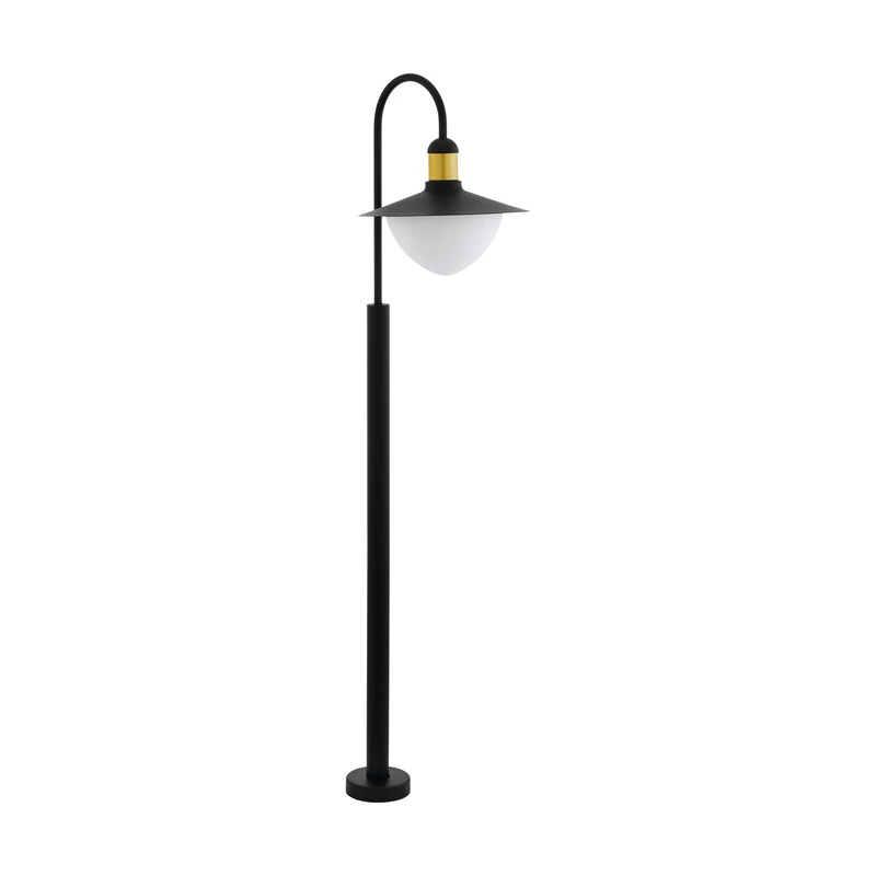 Eglo 97287 SIRMIONE Exterior Floor Lamp in Black and Gold