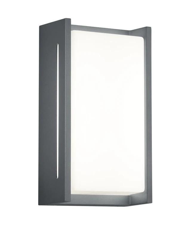Trio Leuchten 227360142 Indus A+ LED Outdoor Wall Light, Aluminium, 8.5 Watt, Integrated, Anthracite, 7.2 x 12.9 x 23.3 cm