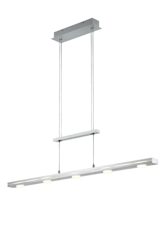 Trio lights 379190707 Lacal A +, LED JoJo pendant light, metal, 7x3.5 watts, integrated, nickel matt, 8 x 100 x 160 cm