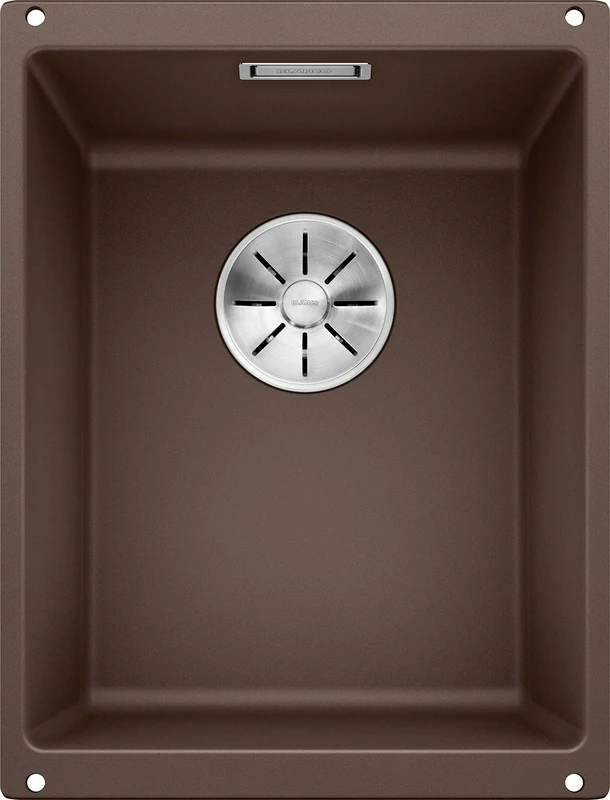 BLANCO SUBLINE 320-U | SILGRANIT Sink in café | Installation Type: undermount Installation | for 40 cm Wide Base cabinets | One Cut-Out and only one Installation | [35x46x20.2 cm]