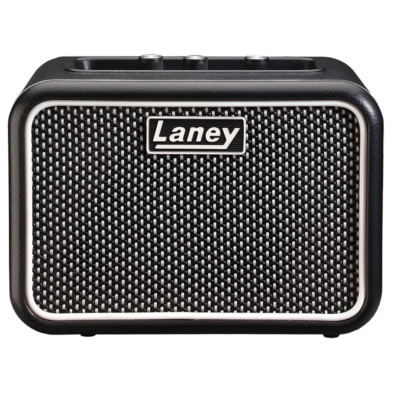 Laney MINI-SUPERGROUP Battery Powered Guitar Amp – Compact 3W Practice Amplifier with Clean/Drive Channels, LSI Smartphone Input, AUX In, Headphone output & Free 3-Month Ultimate Guitar Subscription