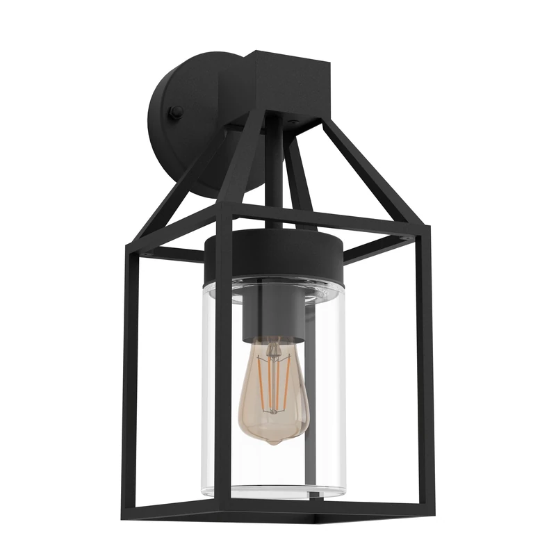 Eglo Outside Wall Light, zinc-Plated Steel, 60 W, Black 97296