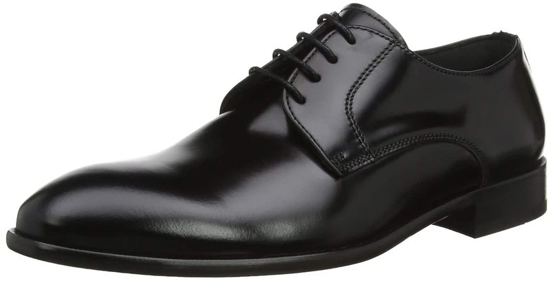 Lottusse Men's L5881 Derbys, Black Slimer Black 000, 8.5 UK
