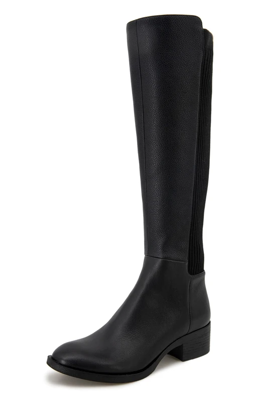 Kenneth Cole New York Women's Levon Knee High Boot, Black Leather, 3 UK
