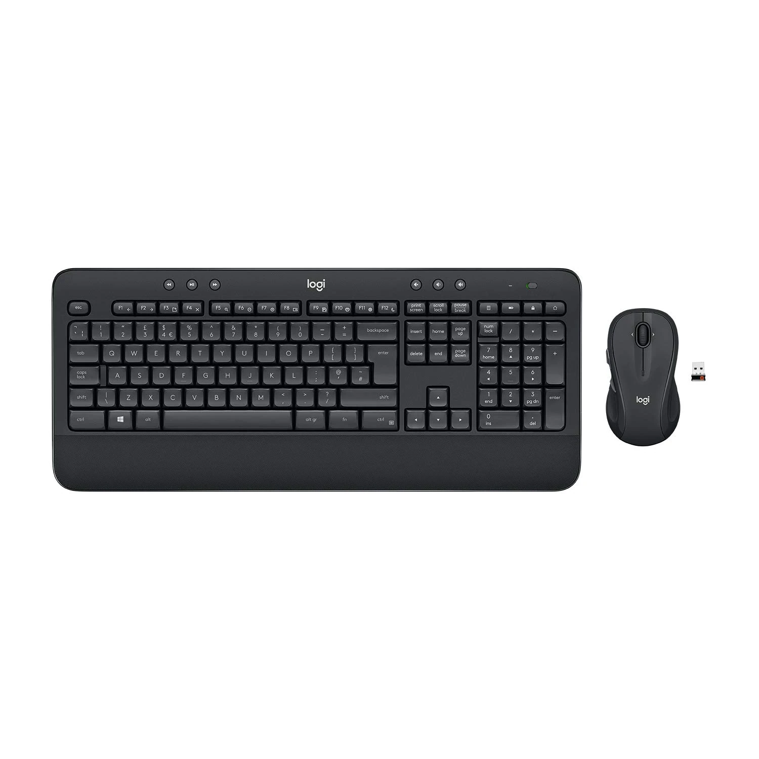 Logitech MK545 ADVANCED Wireless Keyboard and Mouse Combo, QWERTY US International Layout - Black