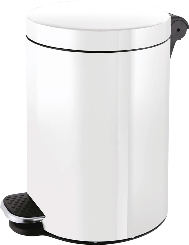 The Knight HELIT H2404105 Silver Ion Tretabfallbehälter White - Image 1