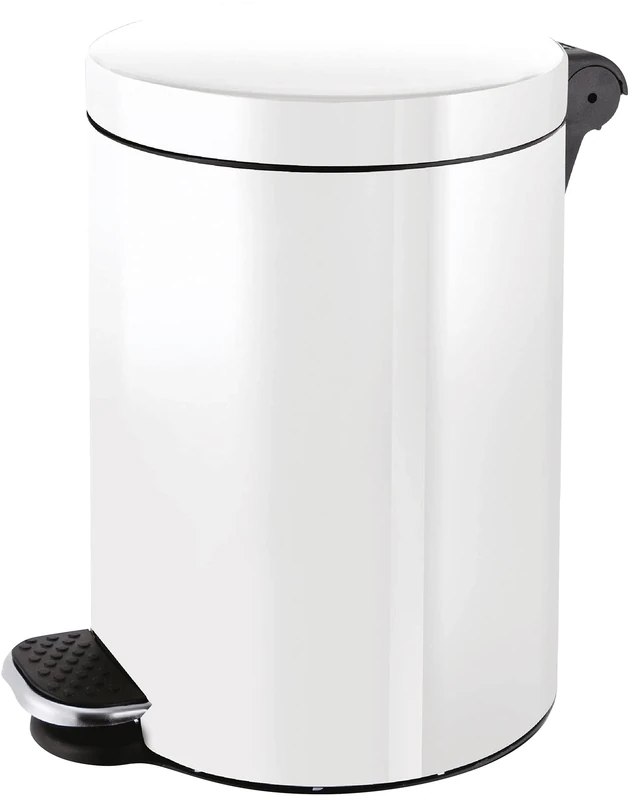 The Knight HELIT H2404005 Silver Ion Tretabfallbehälter White