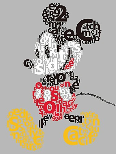 Mickey Mouse Canvas - Multi-Colour - 60 x 80 cm Wall Art