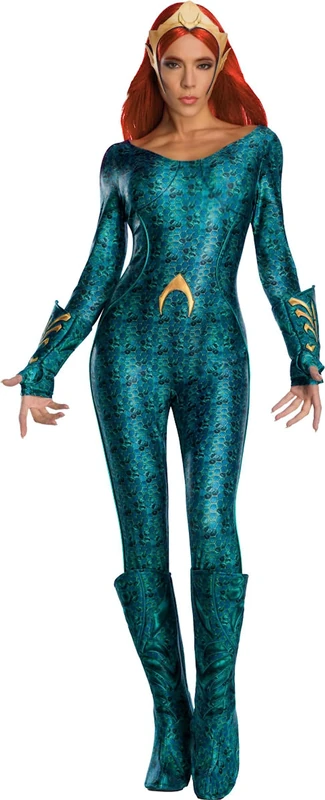 Rubies Official DC Aquaman The Movie, Ladie's Deluxe Mera Costume - Size Small UK 8-10 Halloween