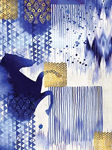 Summer Thornton (Ikat horse 60 x 80cm Canvas