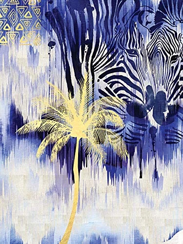 Summer Thornton (Ikat Zebra 60 x 80cm Canvas