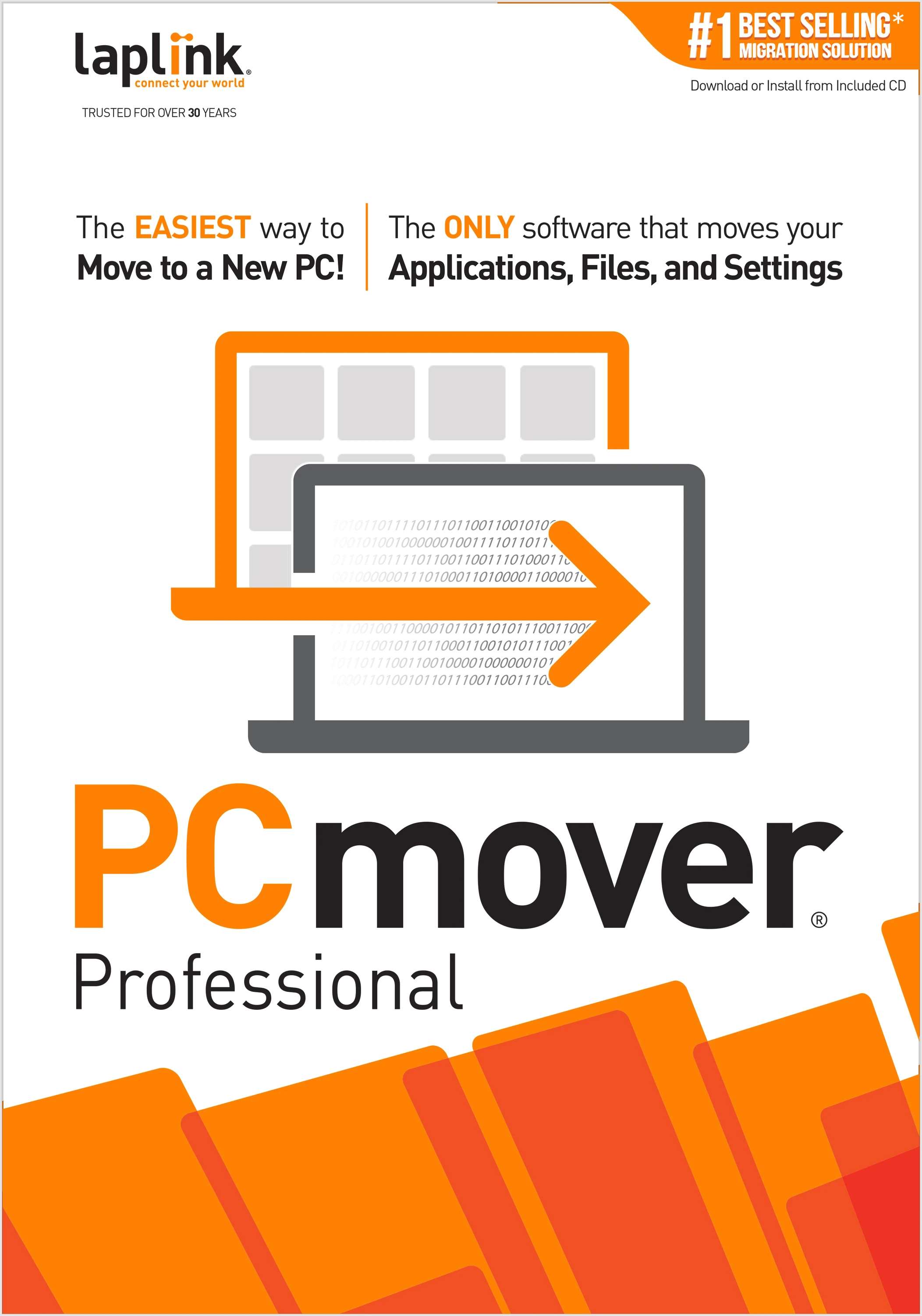 PCmover Professional 11 (1 Use) - The easiest way to move to a new PC! [Download]