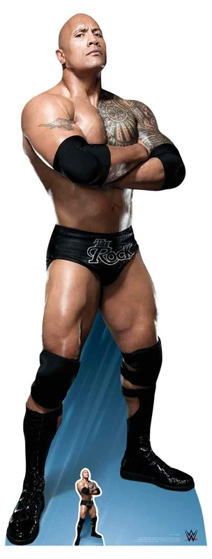 STAR CUTOUTS "The Rock Arms folded Do you like pie? Dwayne Johnson" Cardboard Cut Out, Cardboard, Multi-Colour, 195 x 74 x 195 cm - Image 1