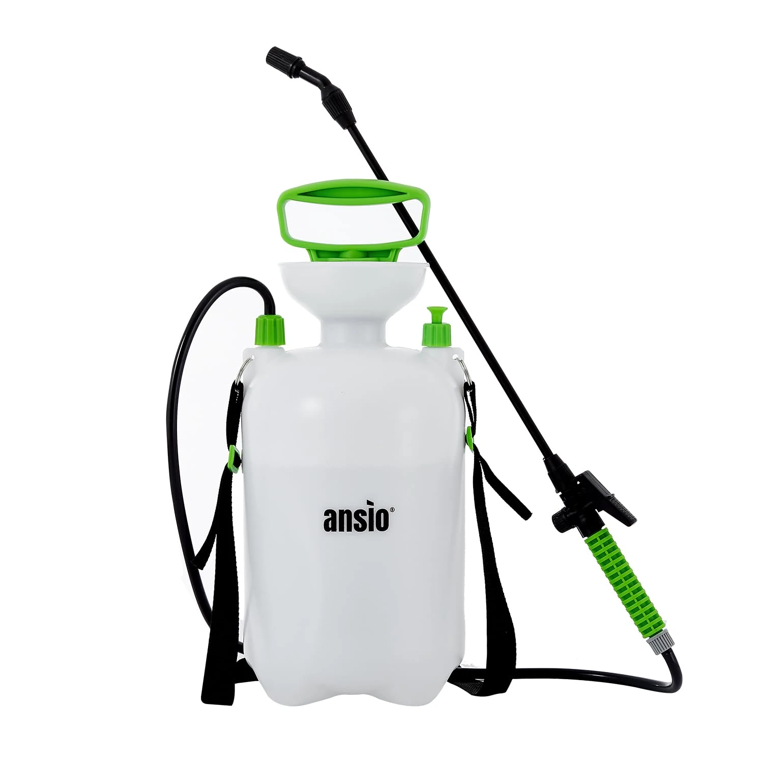 ANSIO® Garden Sprayer 5 litre Pressure Pump Action, Weed Killer,Water Pump Sprayer, Ideal with Pesticides, Insecticides, Fungicides.