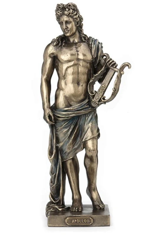 Veronese Design Apollo Statue Greek Mythology Figurine 10" Bronze Finish