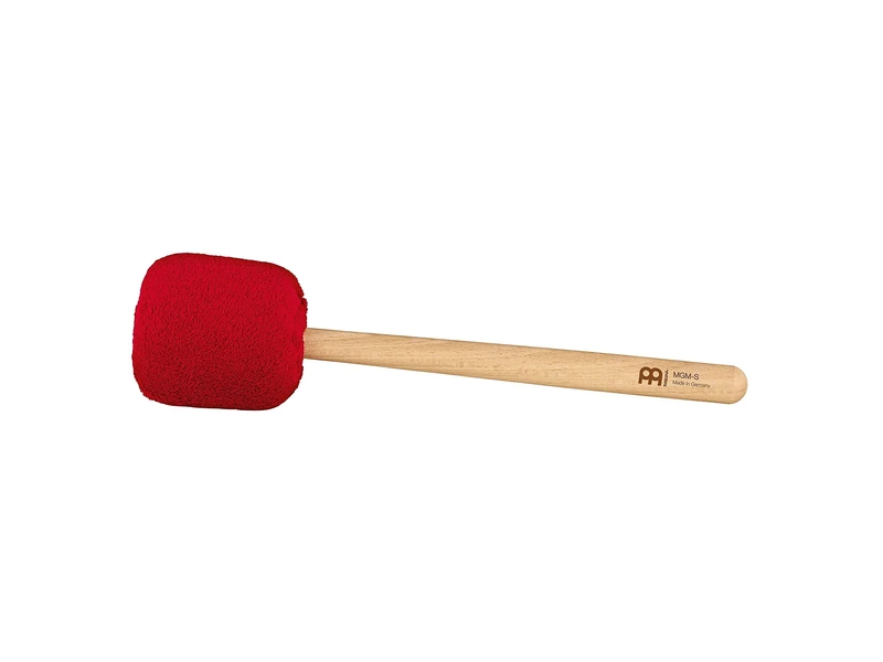 Sonic Energy Gong Mallet Small – Red mallet with beechwood handle – For gong players, meditation, percussion – Sheep’s wool, synthetic fleece (MGM-S-R)